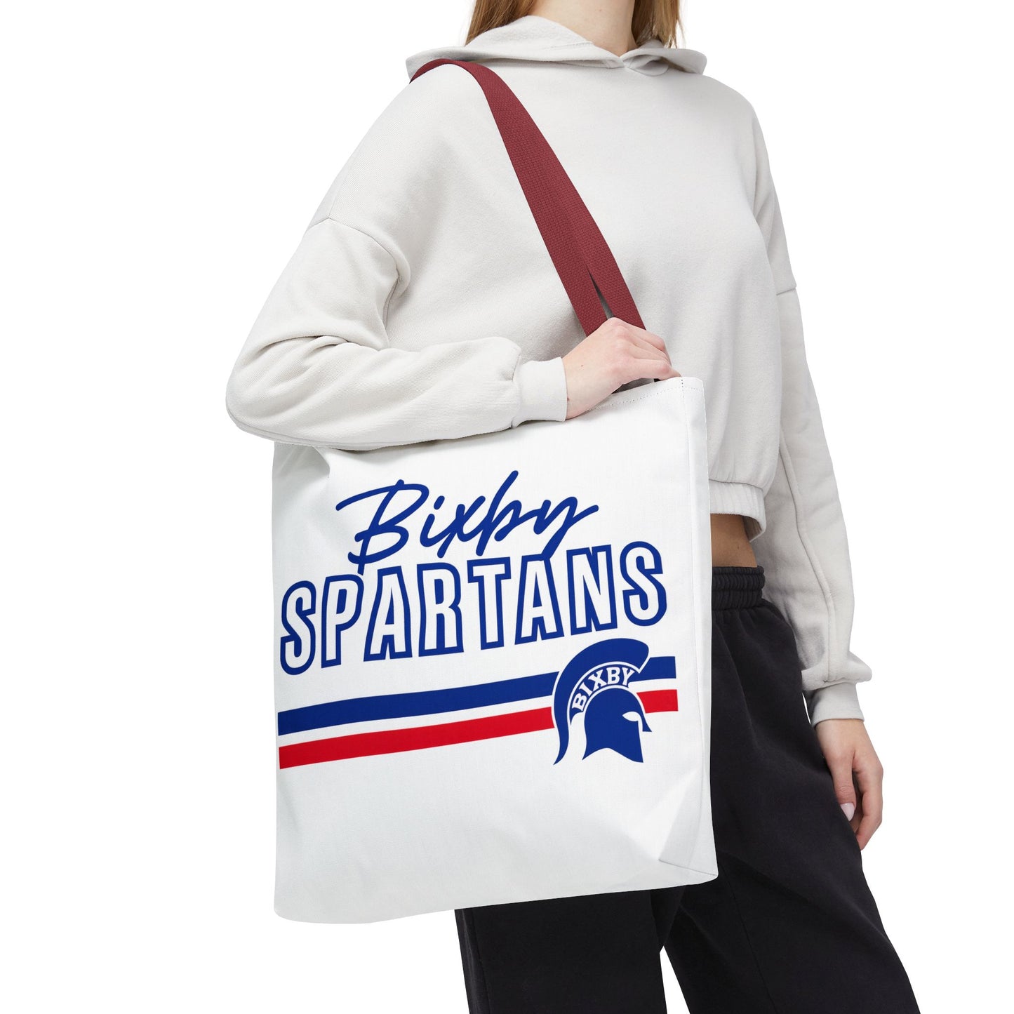 Bixby Spartans Polyester Tote Bag