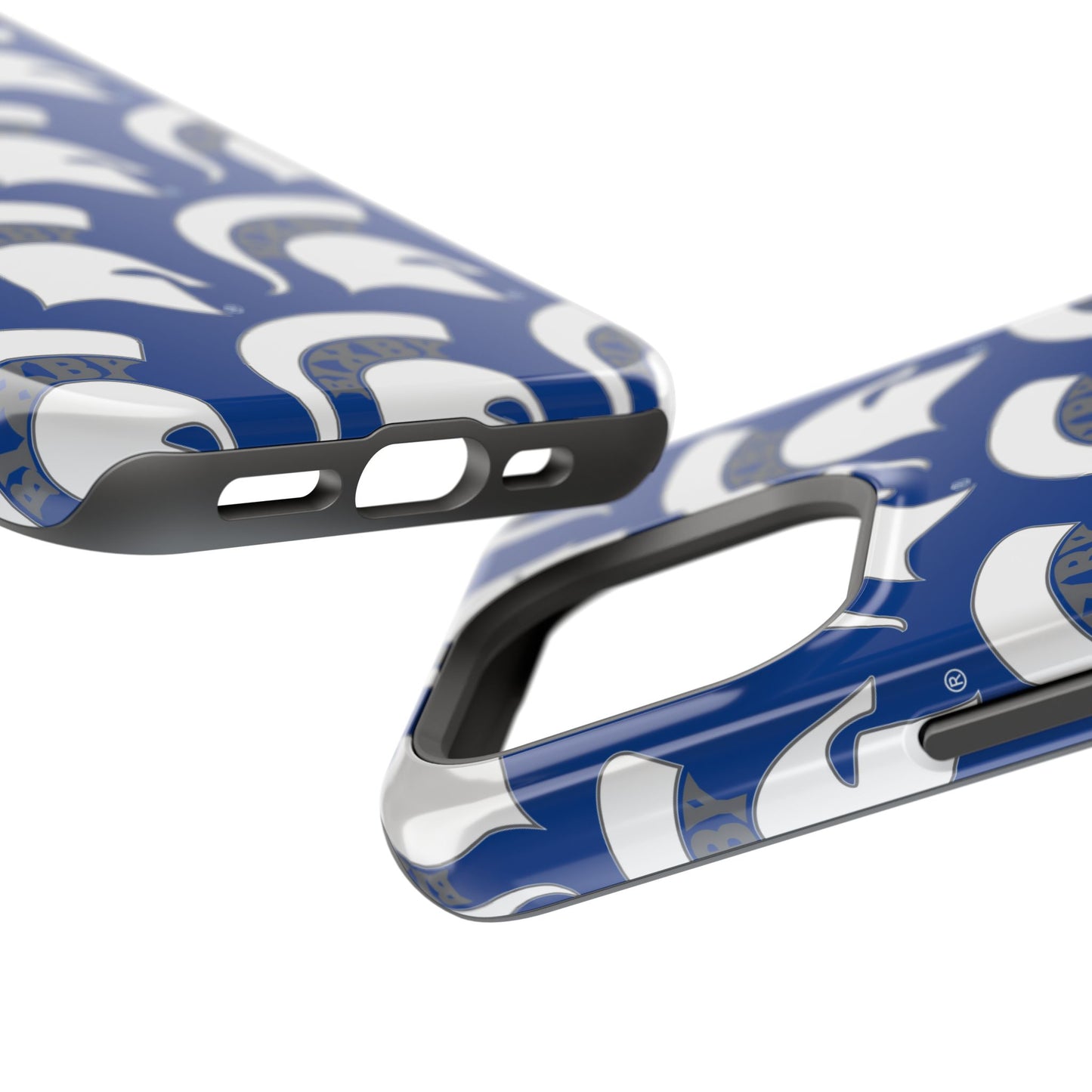 Bixby Spartan White Logo Impact Resistant iPhone Case