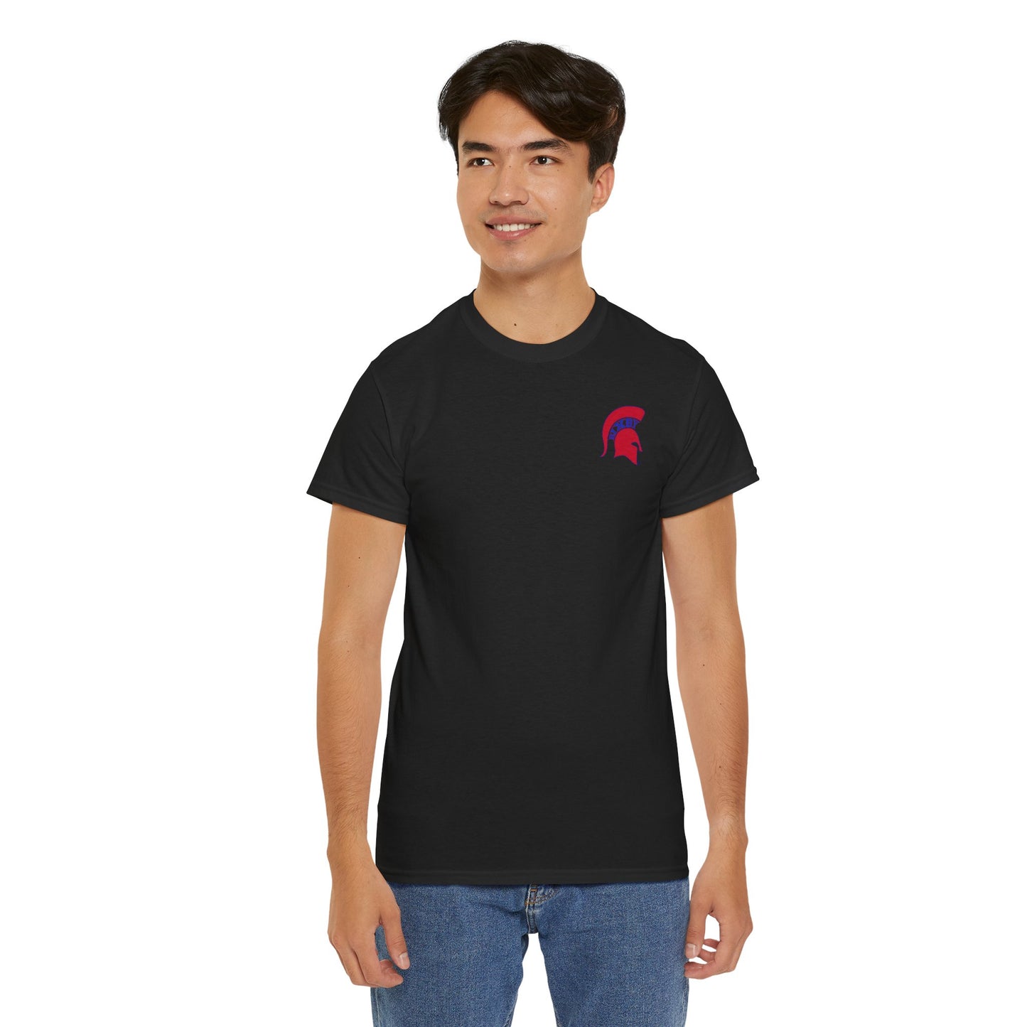 Spartan Red Logo Gildan Tee