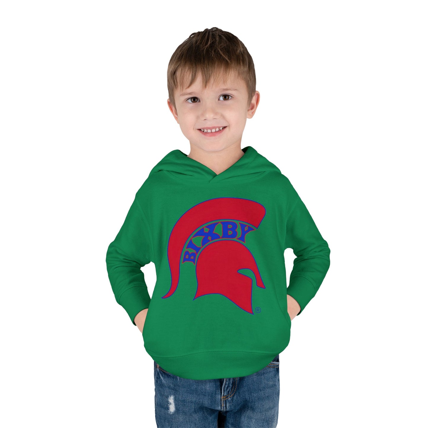 Bixby Spartans Blue Logo Toddler Rabbit Skins Hoodie