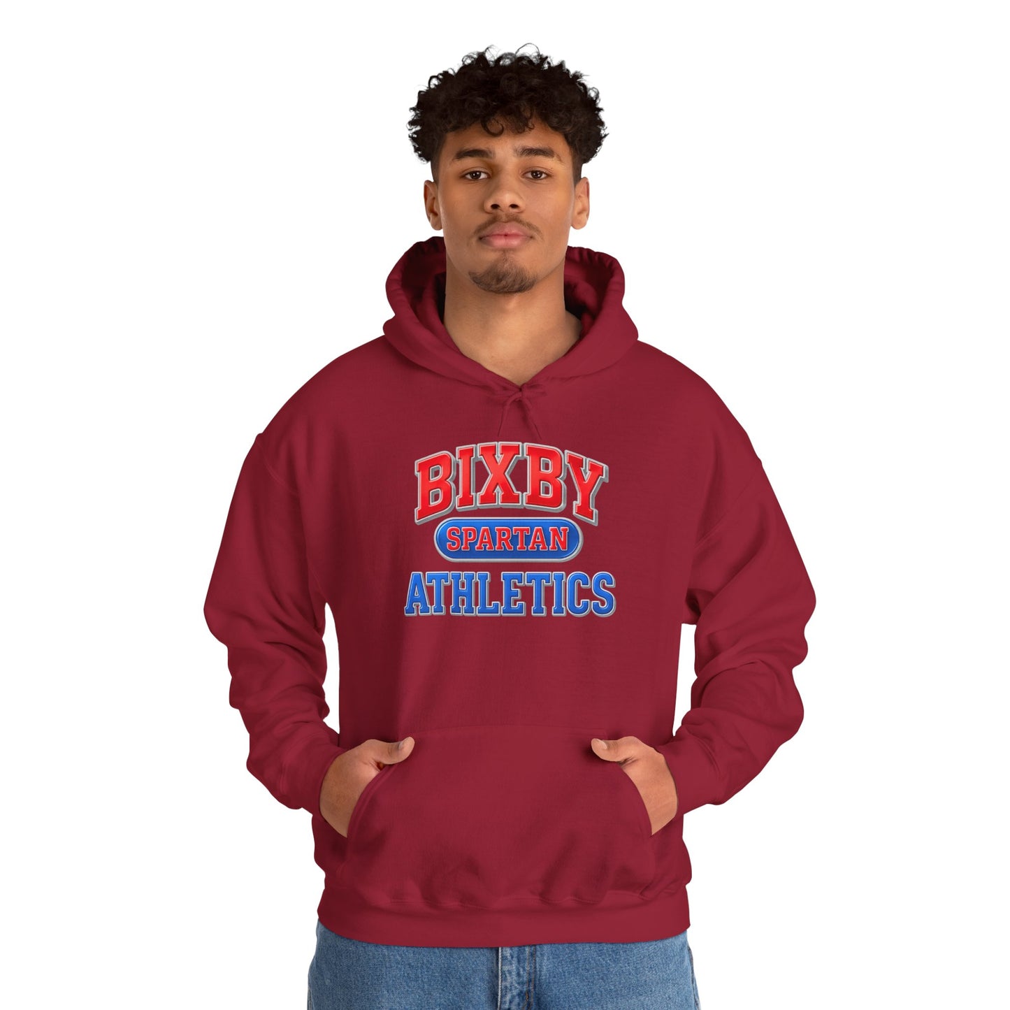 Bixby Spartan Athletics Metallic Gildan Hoodie