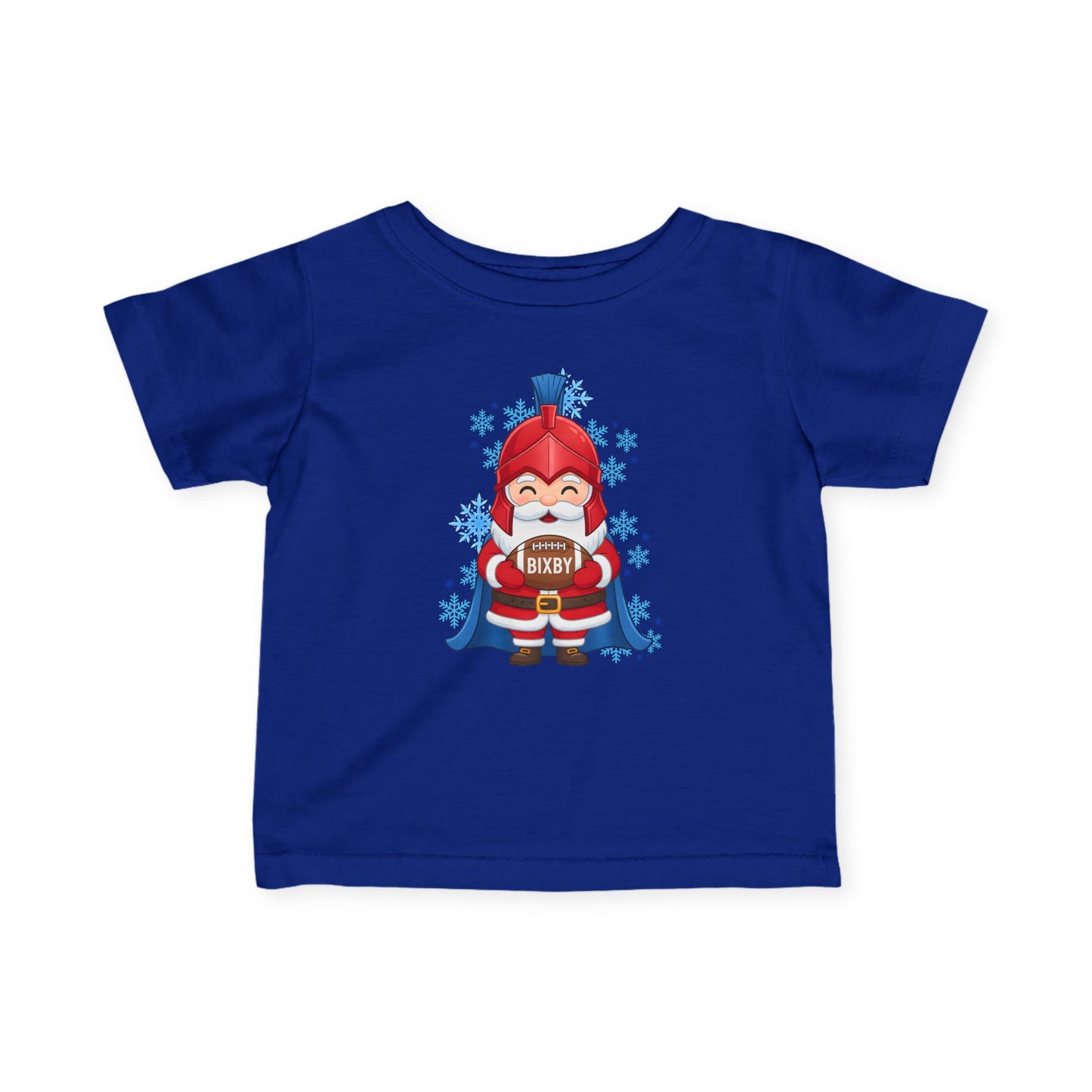 Spartan Football Santa Infant Rabbit Skins Tee