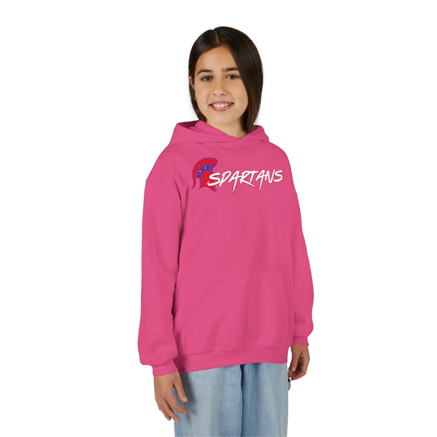 Spartans Red Logo Gildan Hoodie