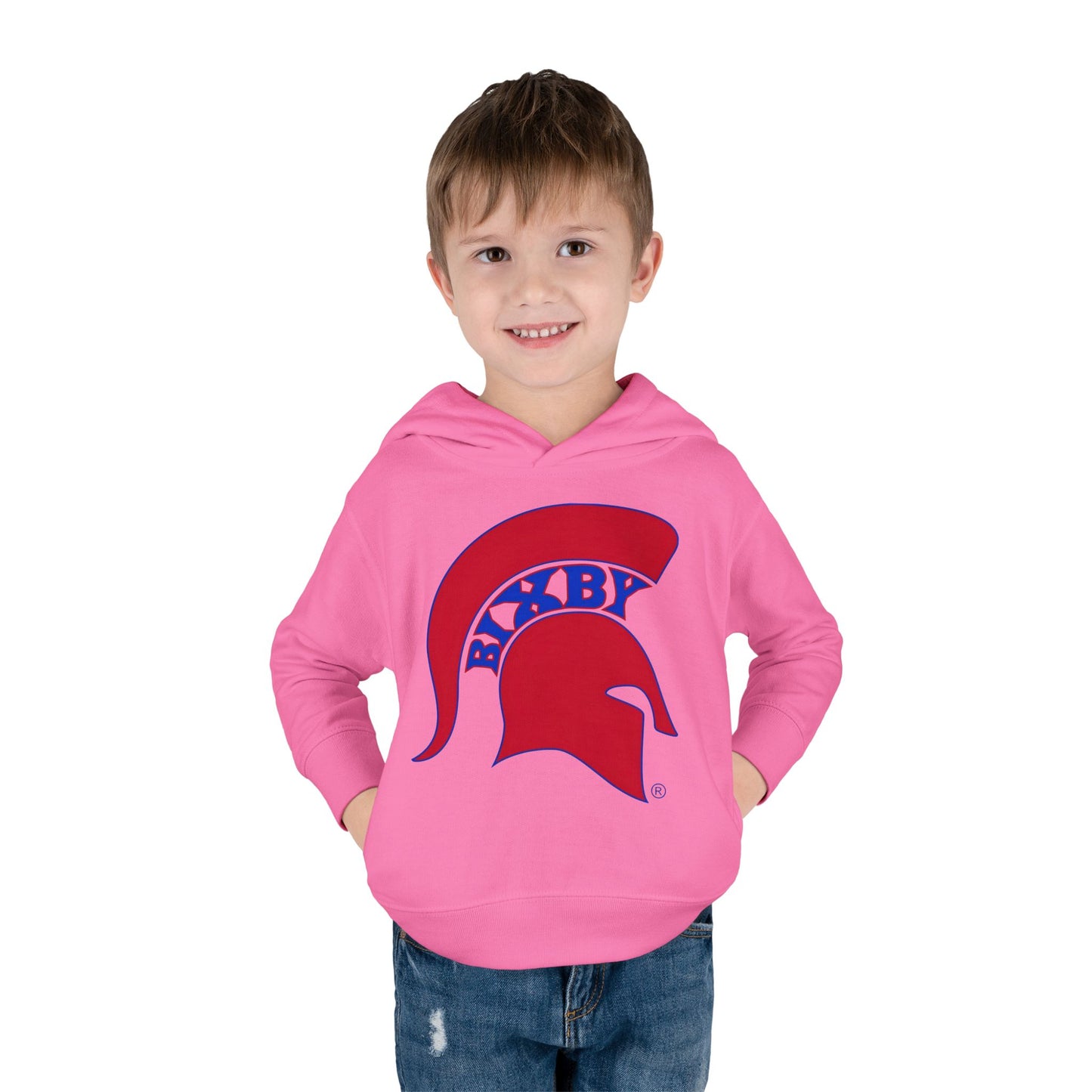 Bixby Spartans Blue Logo Toddler Rabbit Skins Hoodie