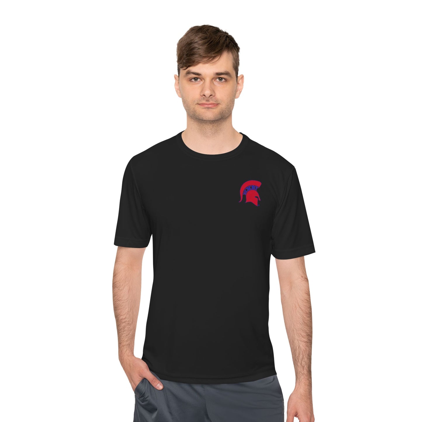Spartan Red Logo Adult Sport-Tek Tee