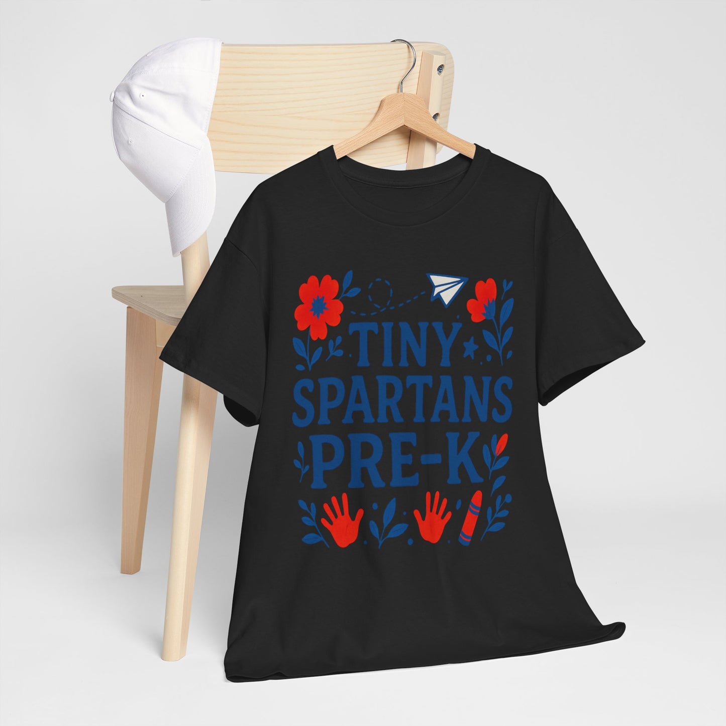 Floral Tiny Pre-K Spartan Gildan Tee