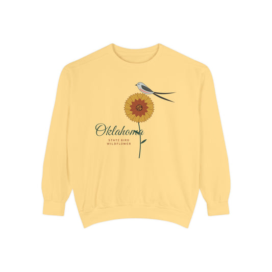 State Bird & Wildflower Oklahoma Crewneck Sweatshirt | Comfort Colors