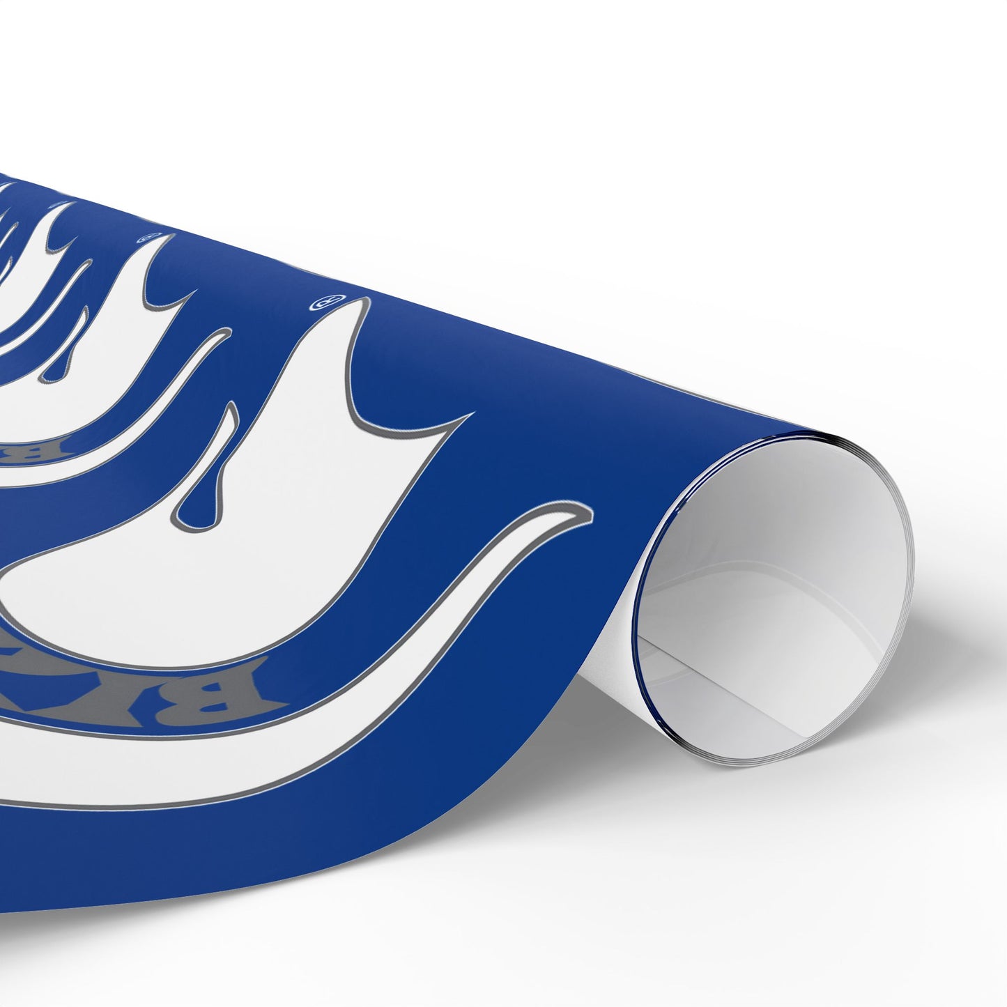 Bixby Spartan White Logo Wrapping Paper