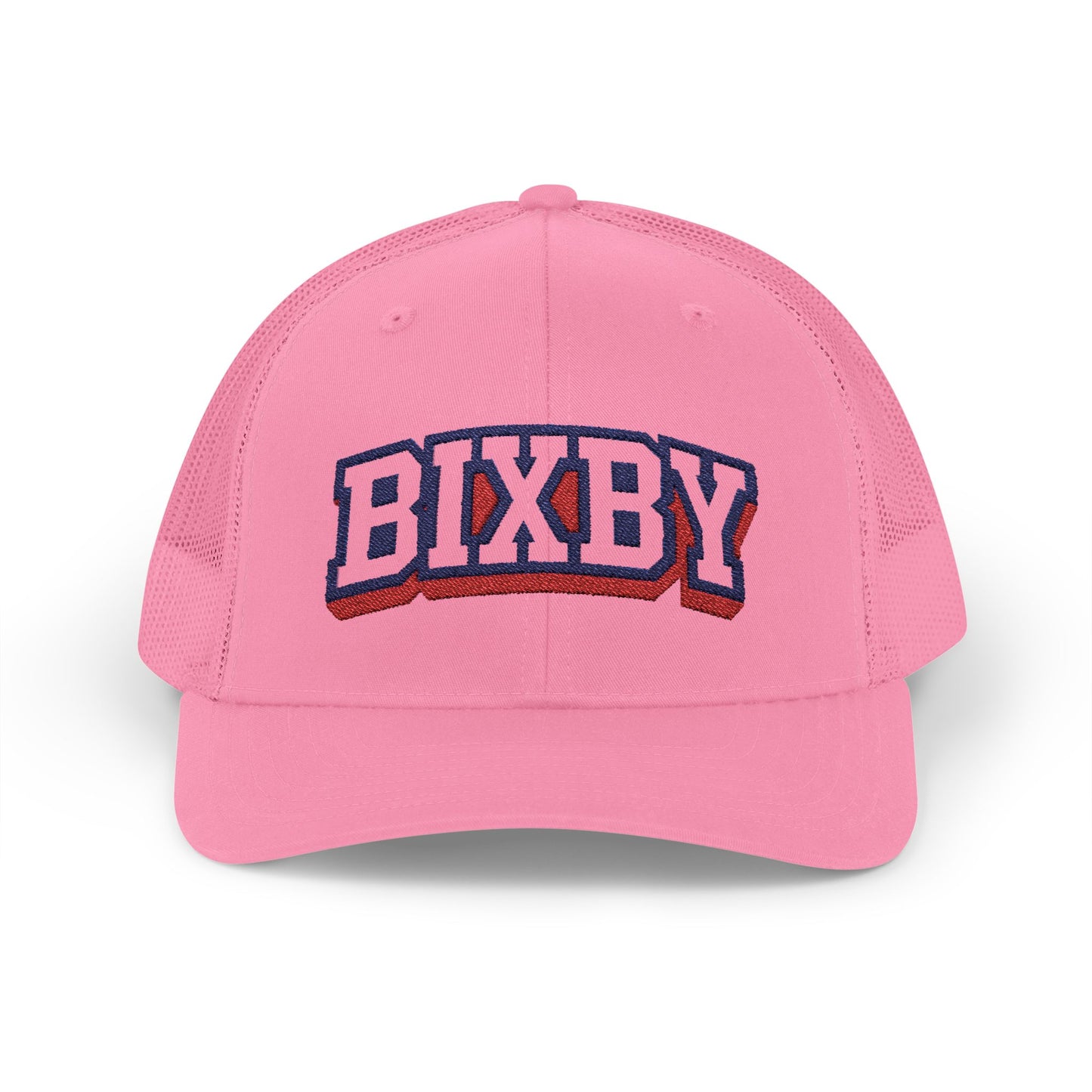 Bixby Raised Letter Embroidered Trucker Snapback