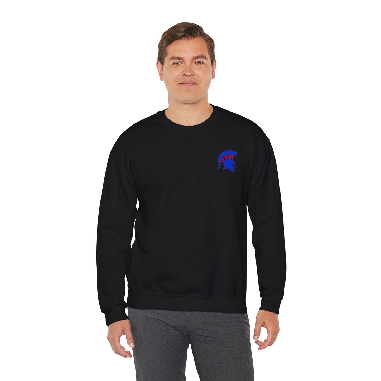 Spartan Blue Logo Gildan Sweatshirt