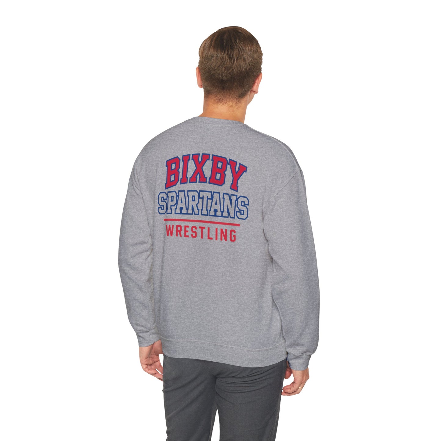 Bixby Spartan Wrestling Gildan Sweatshirt