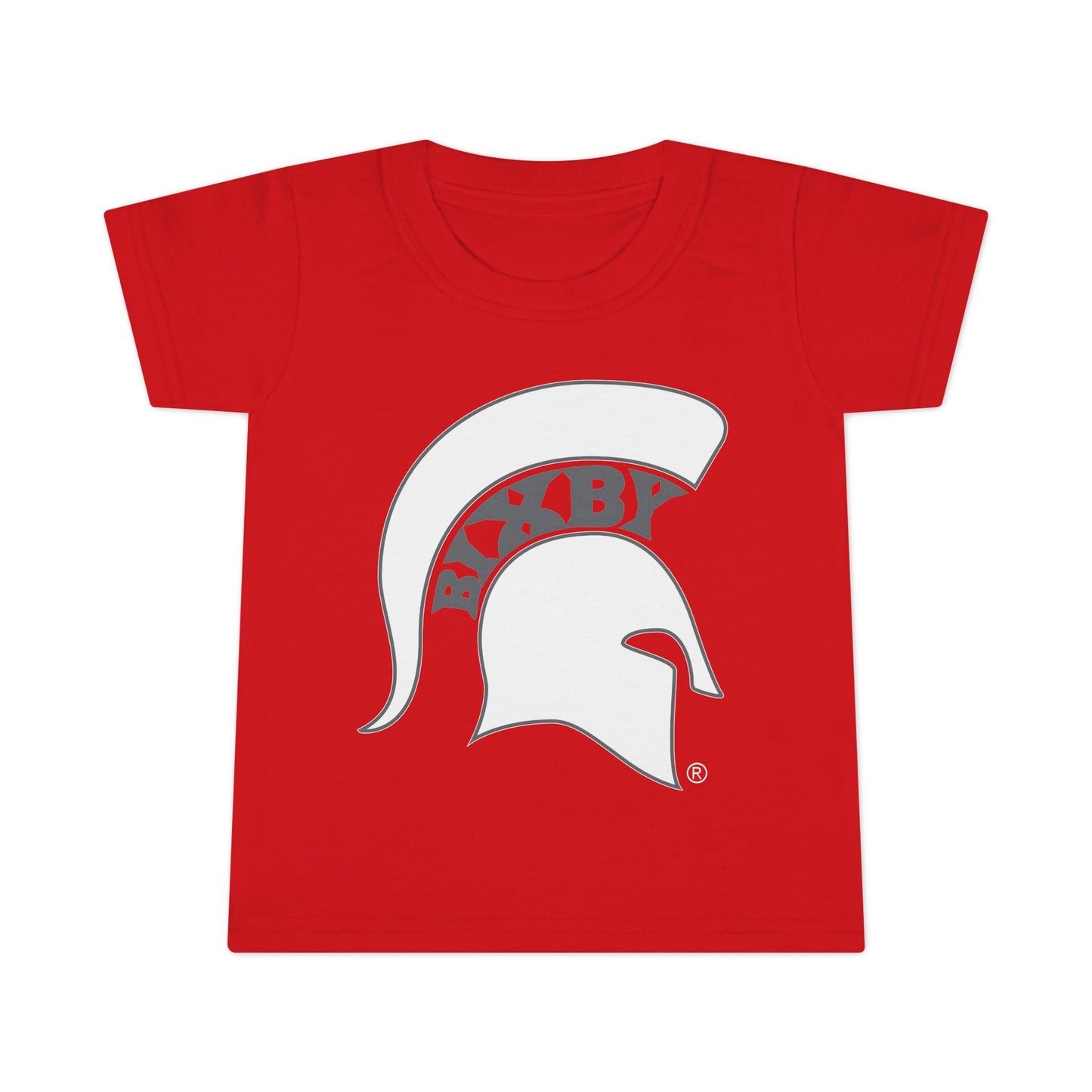 Spartan White Logo Toddler Gildan Tee