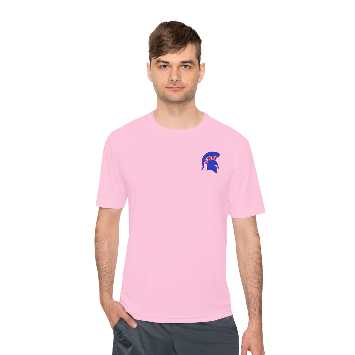 Spartan Blue Logo Adult Sport-Tek Tee