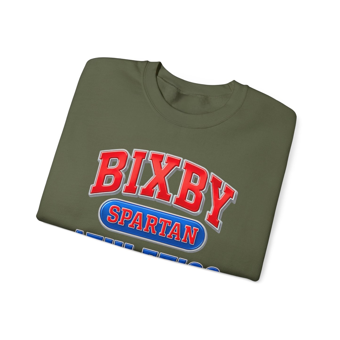 Bixby Spartan Athletics Metallic Gildan Sweatshirt