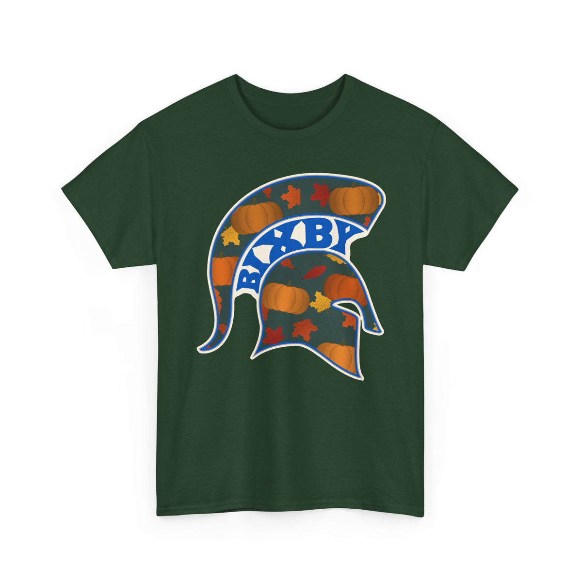 Bixby Spartans Pumpkin Patch Helmet Tee – Fall Game Day Shirt