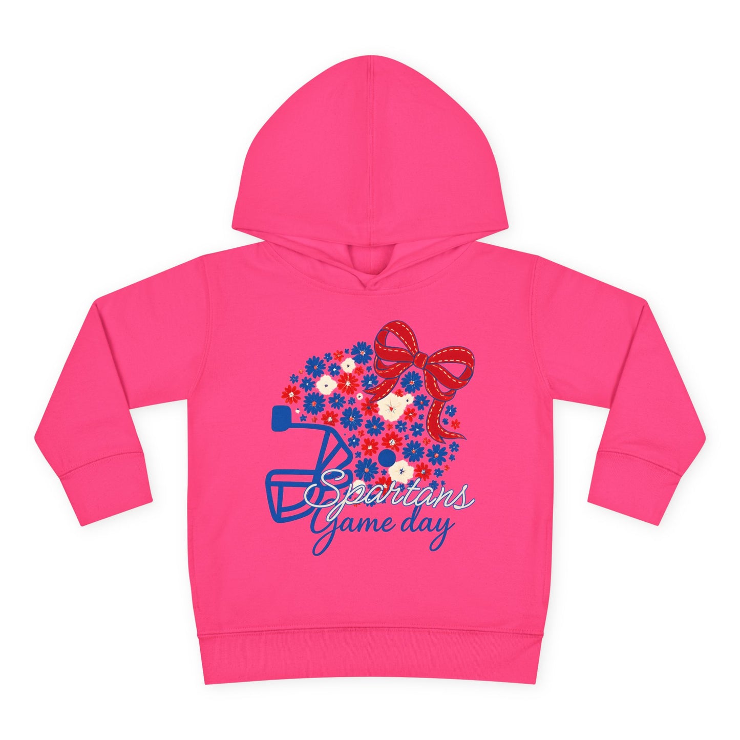 Bixby Spartans Floral Gameday Helmet Toddler Rabbit Skins Hoodie