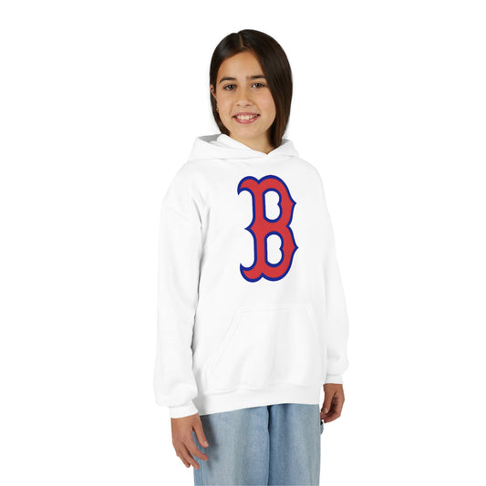 Youth Hoodie with Red & Blue 'B' Logo Youth Gildan Hoodie