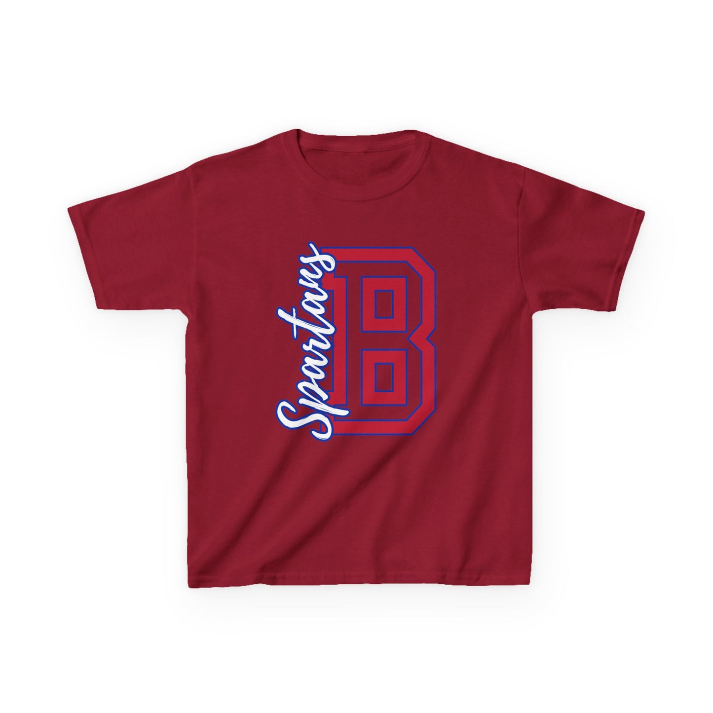 B Letter Spartan Sportsman Youth Softstyle Gildan Tee