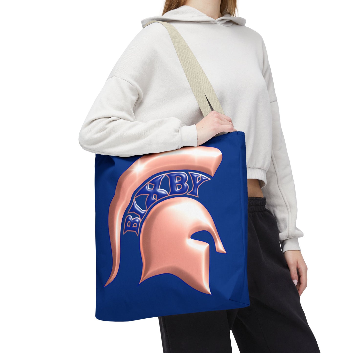 Bixby Spartan Metallic Rose Gold Tote Bag