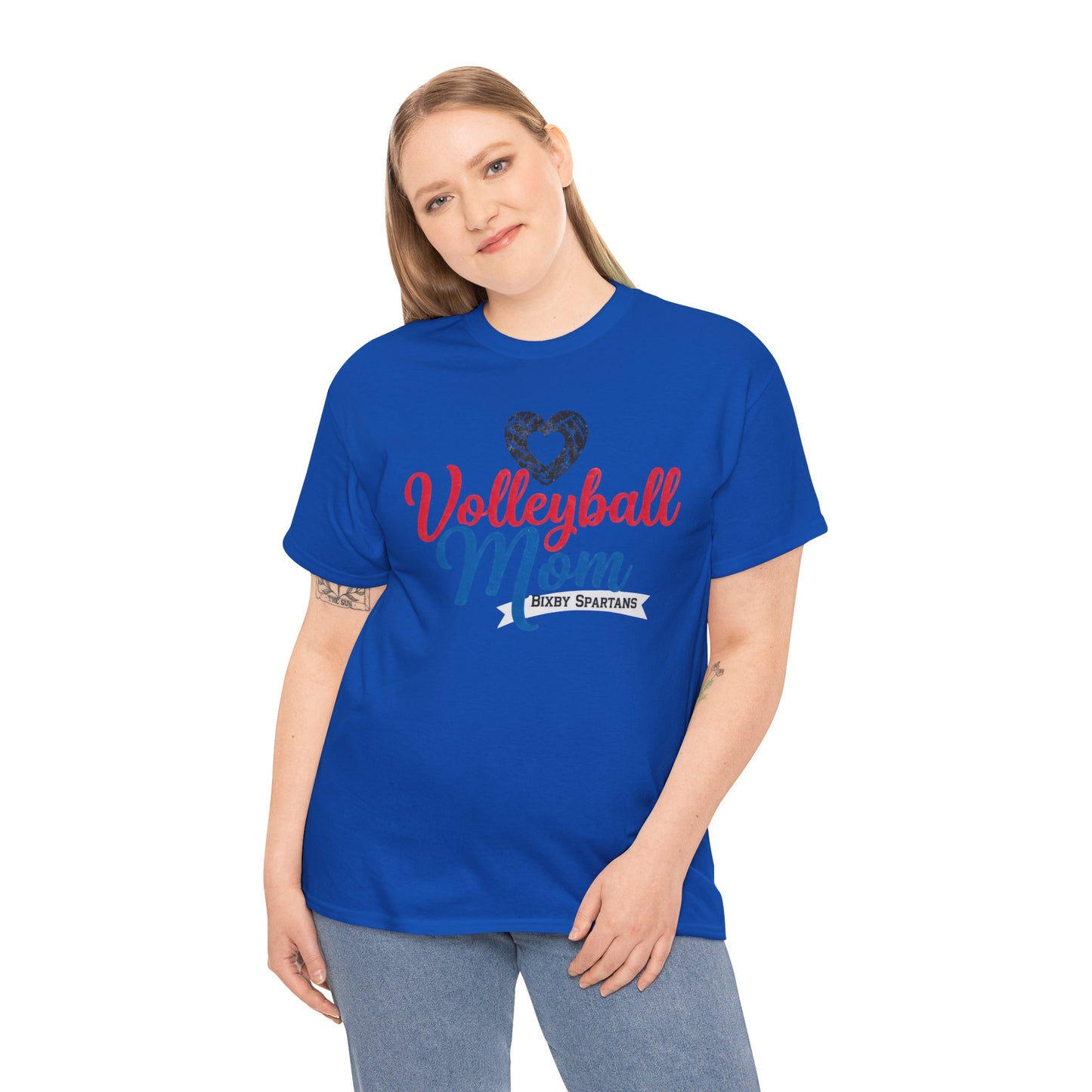 Bixby Spartan Volleyball Mom Tee