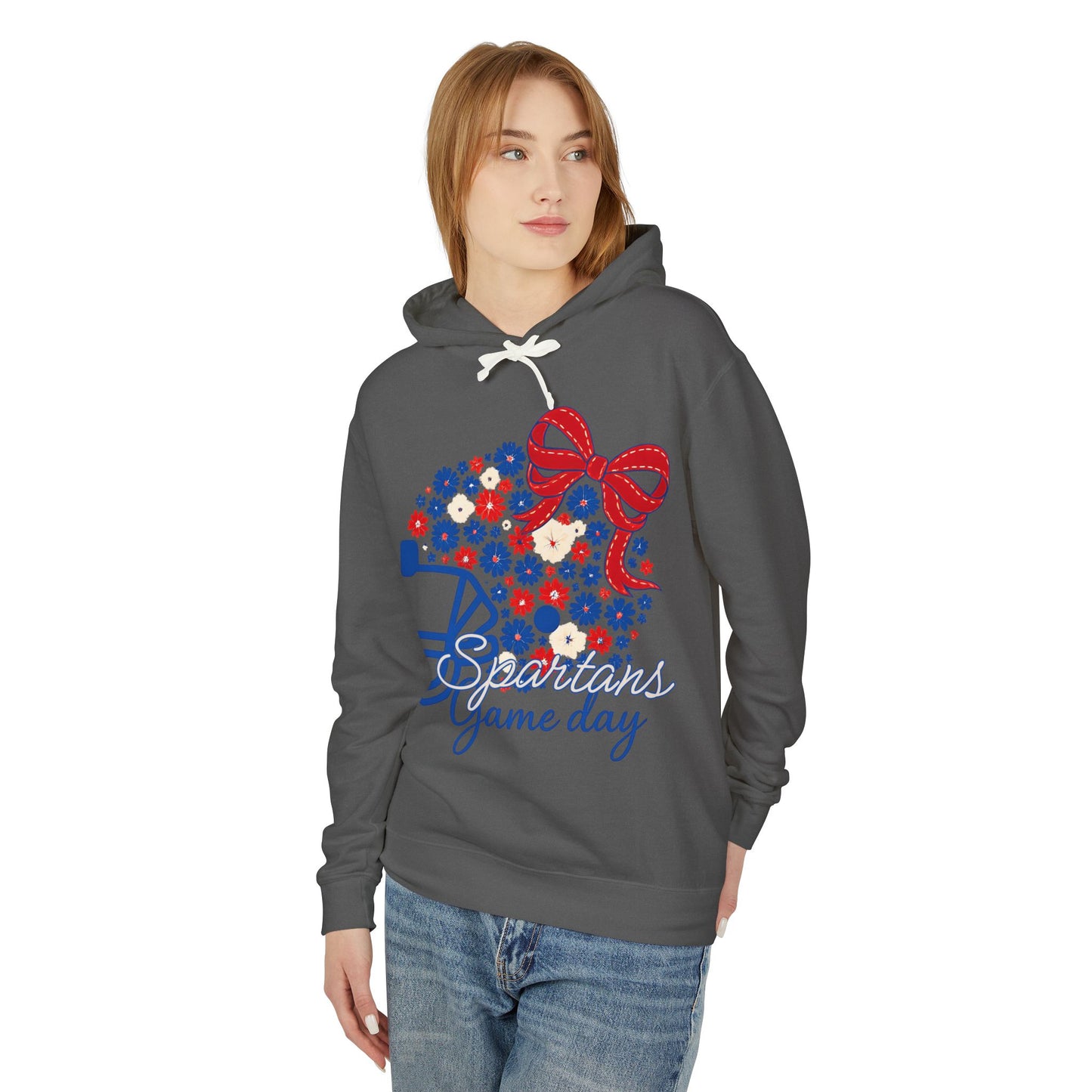 Spartans Floral Helmet Premium Comfort Colors Hoodie