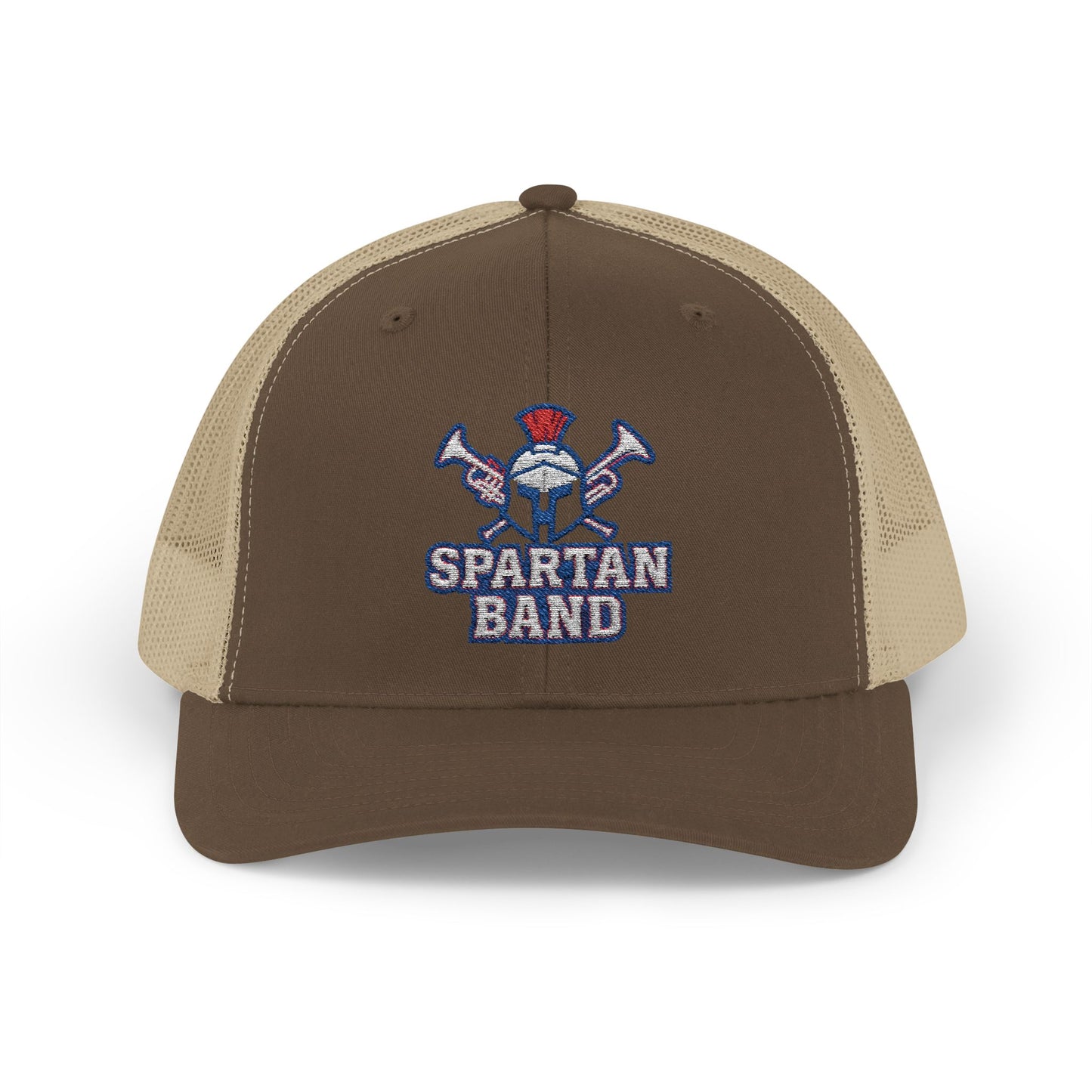 Spartan Band Embroidered Trucker Snapback