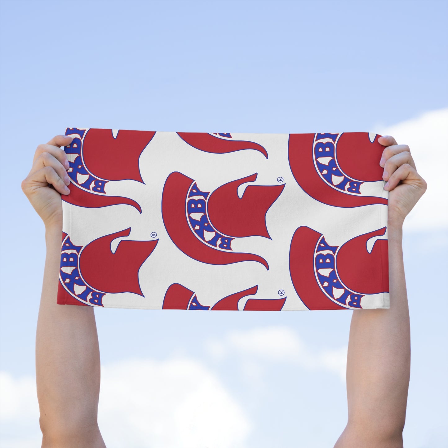 Red Spartan Logo Rally Towel