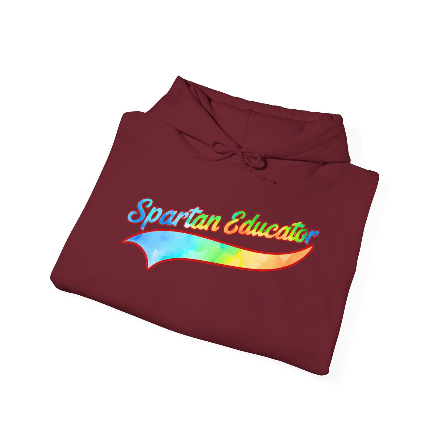 Spartan Educator Tie-Dye Design Gildan Hoodie