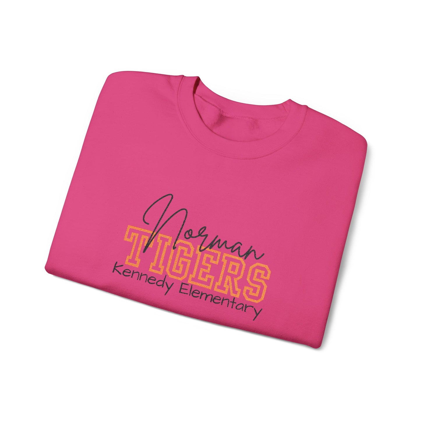 Personalized Embroidered Norman Tigers Crewneck Sweatshirt