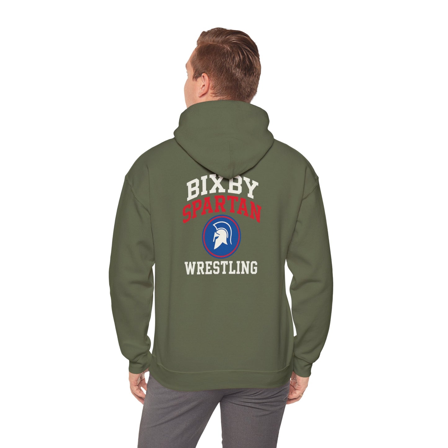 Bixby Spartan Wrestling Gildan Hoodie