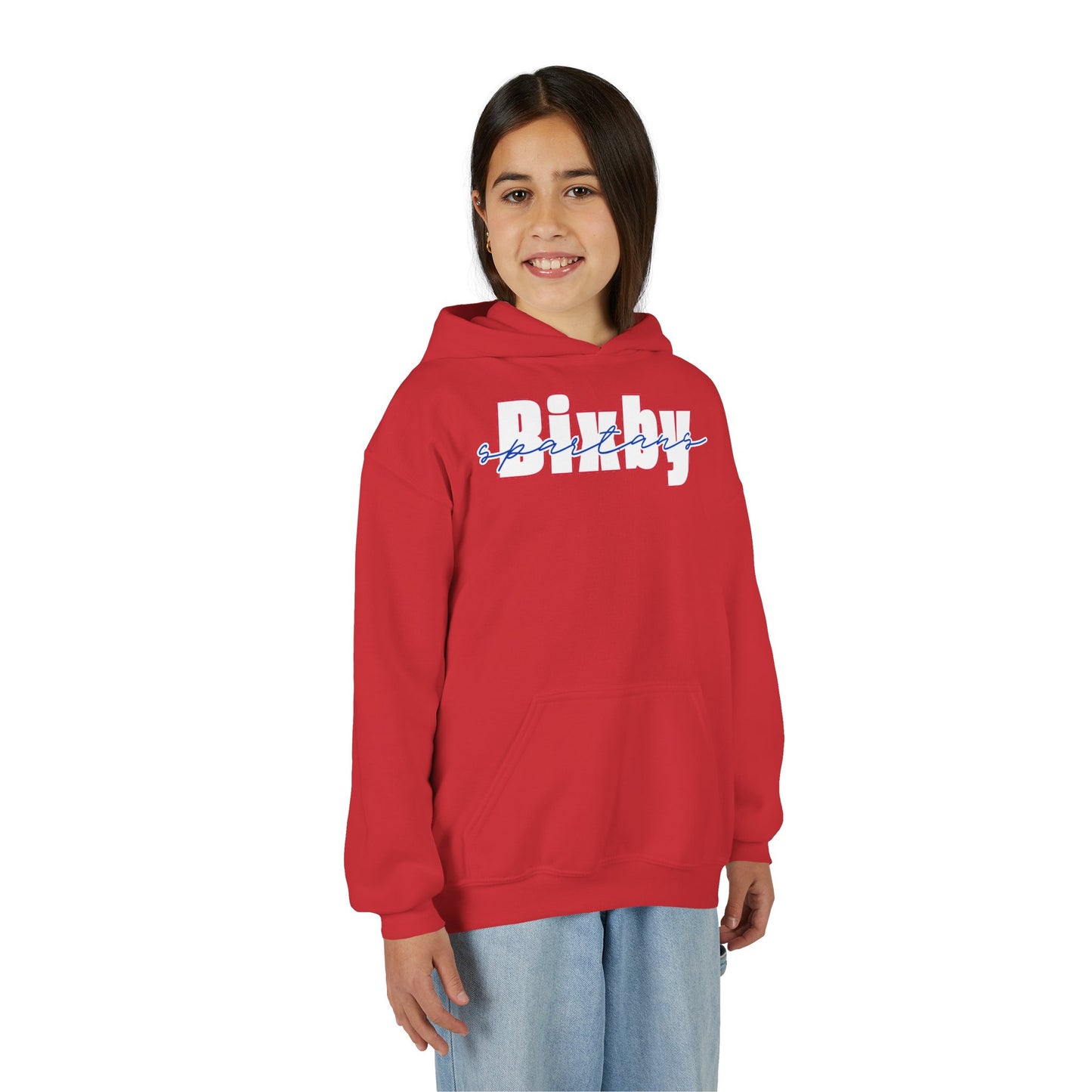 Bixby Spartans Cursive Gildan Hoodie
