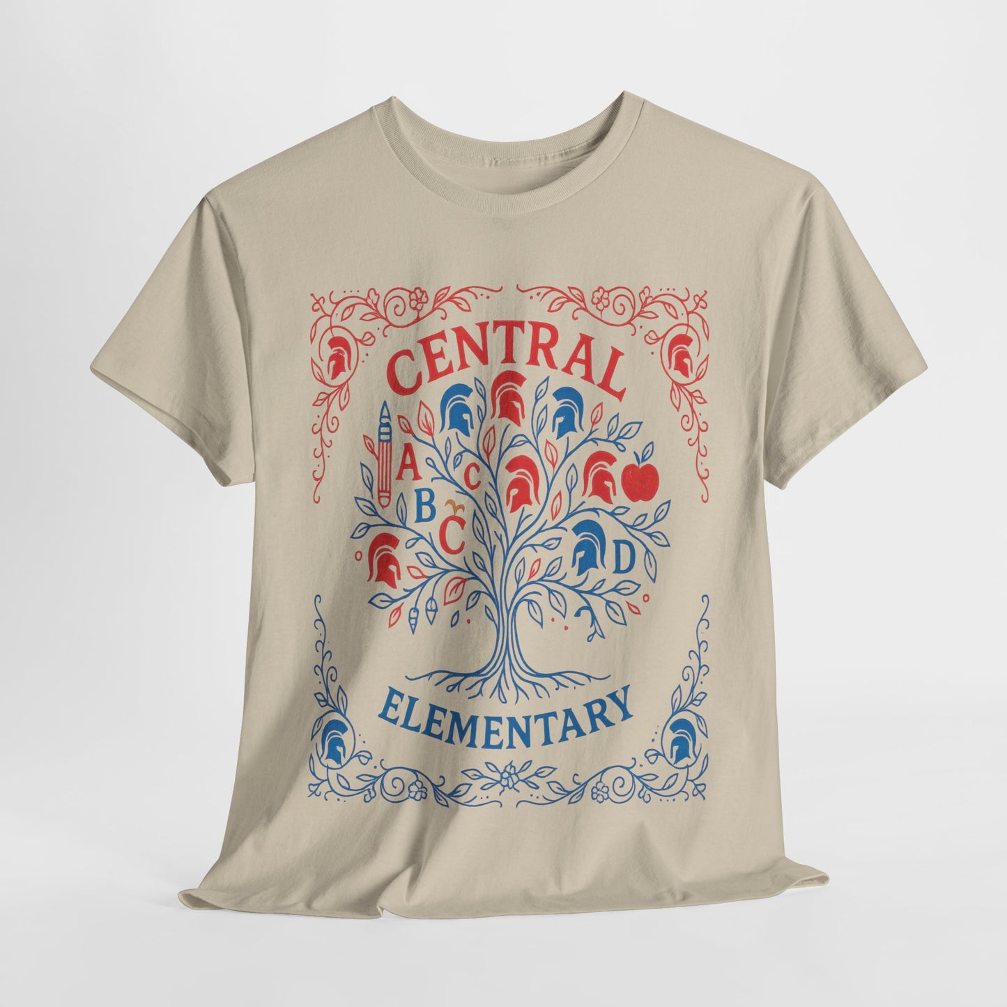 Floral Central Elementary Spartan Gildan Tee