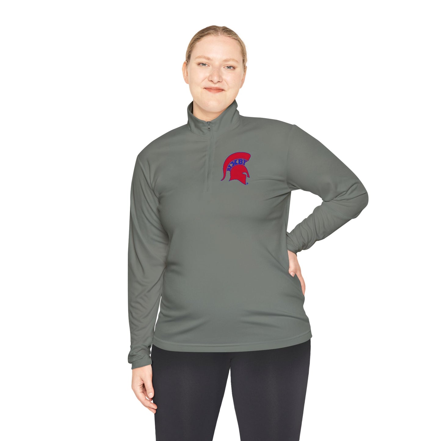 Spartan Red Logo Quarter-Zip Pullover