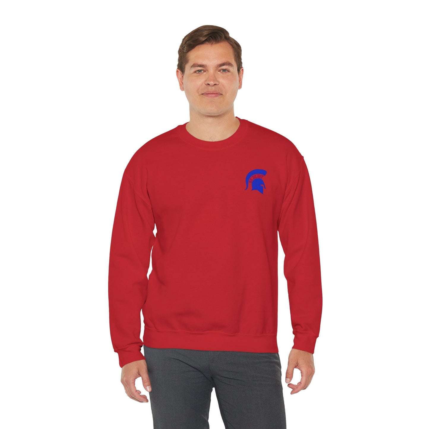 Spartan Blue Logo Gildan Sweatshirt