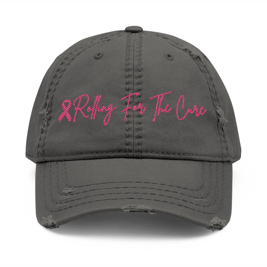 Where RV USA Breast Cancer Awareness Embroidered Distressed Ballcap