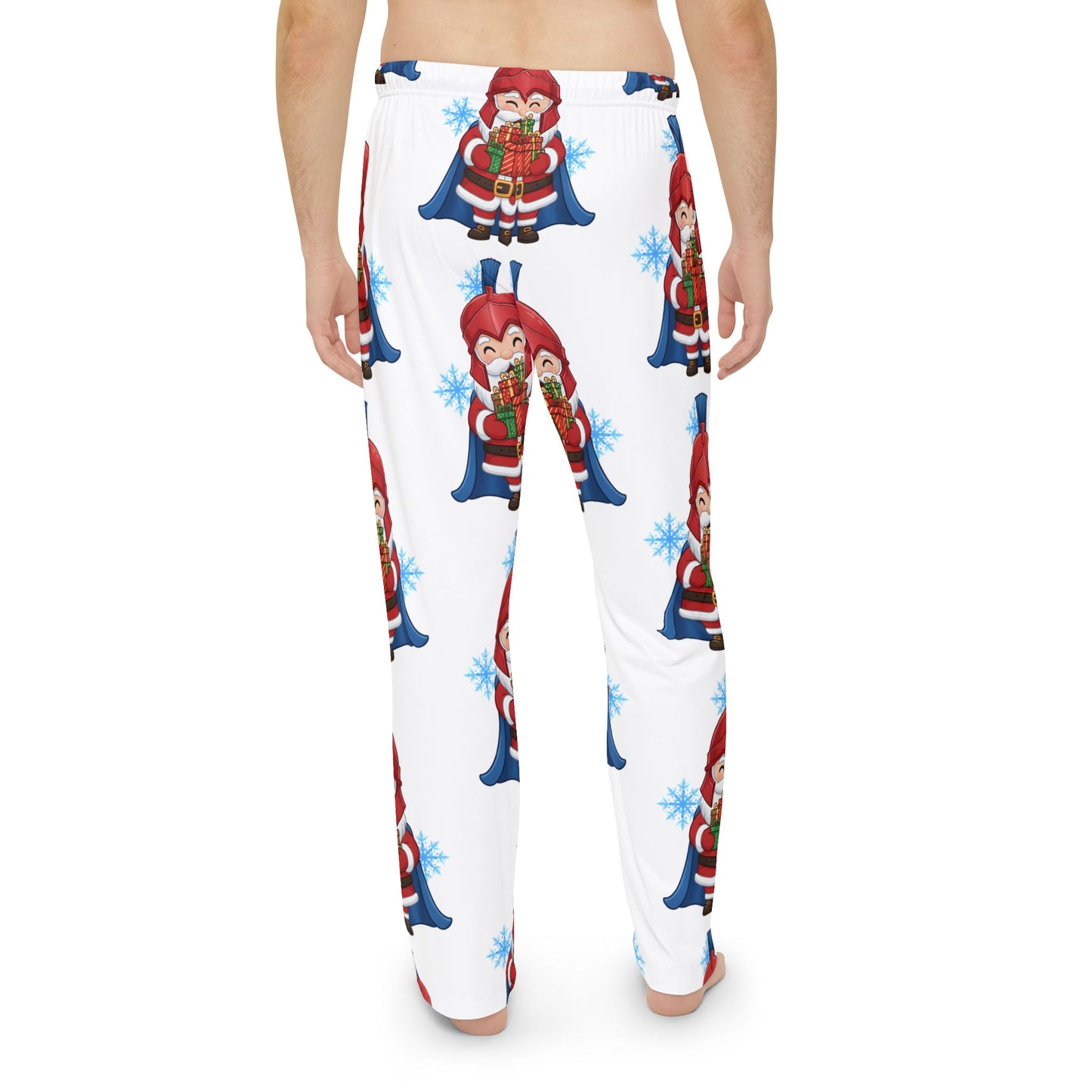 Spartan Santa White Men's Pajama Bottoms