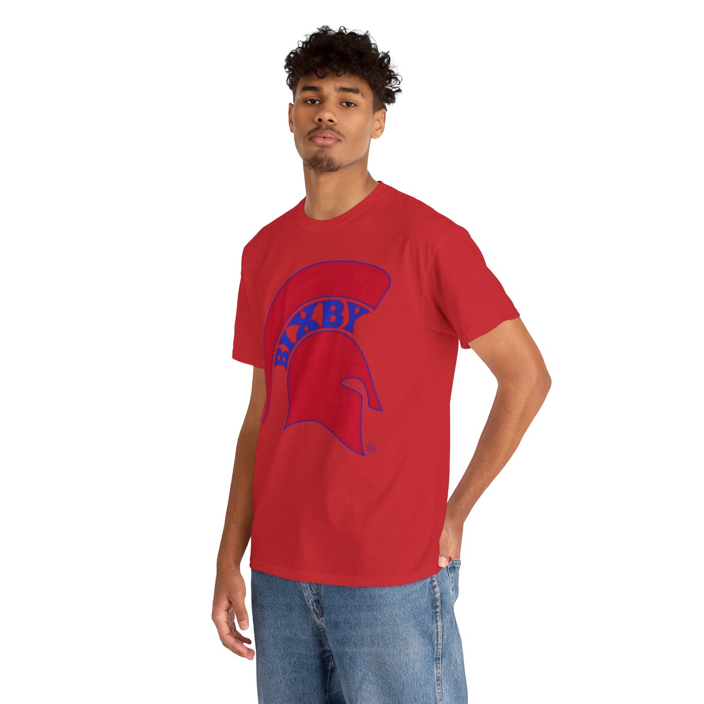 Spartan Red Logo Gildan Tee