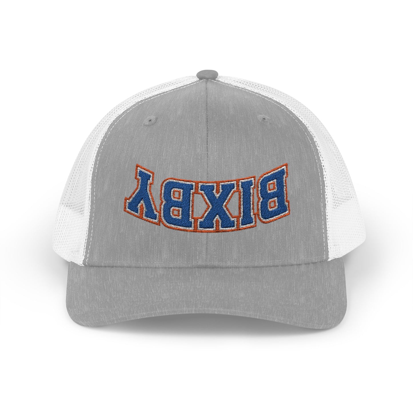 Upside-Down Embroidered Bixby Trucker Snapback