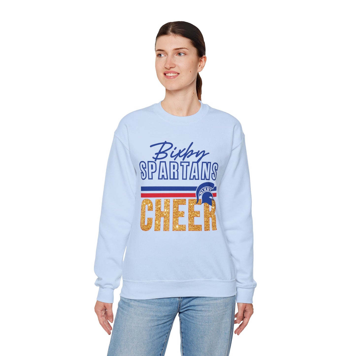 Bixby Spartans Cheer Gildan Sweatshirt