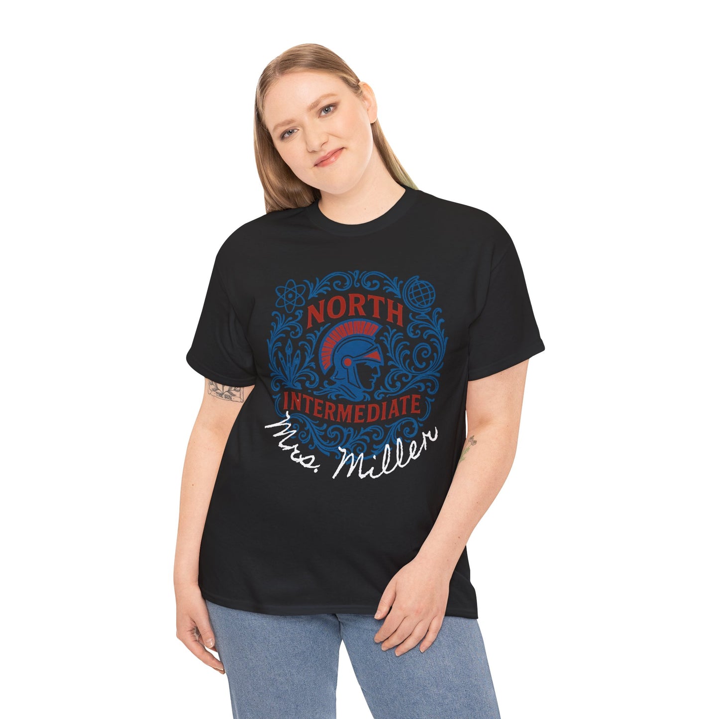 Floral Bixby North Intermediate Spartan Gildan Tee