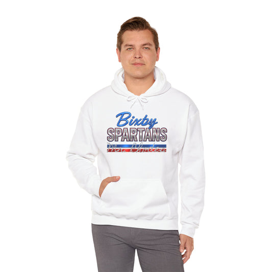 Personalized Bixby Spartans Metallic Gildan Hoodie