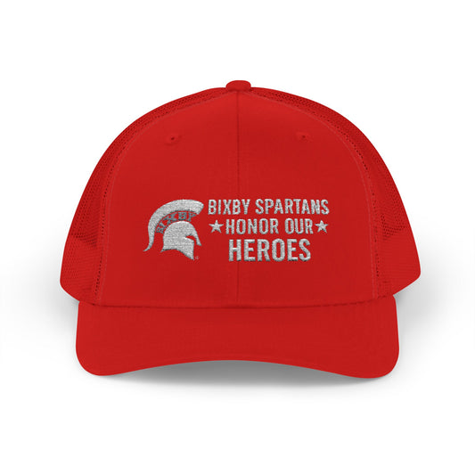 Spartans Honor Our Heroes Embroidered Trucker Snapback