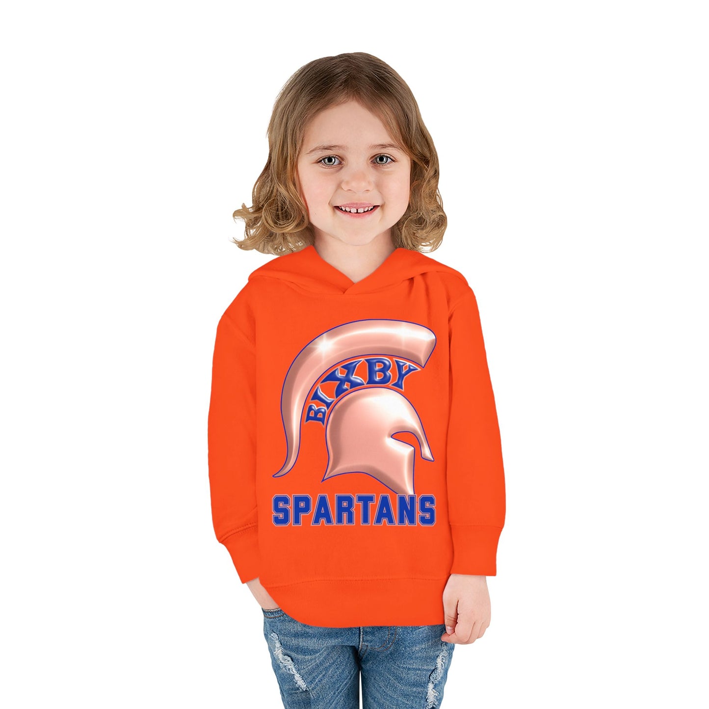 Bixby Spartans Metallic Rose Gold Toddler Rabbit Skins Hoodie
