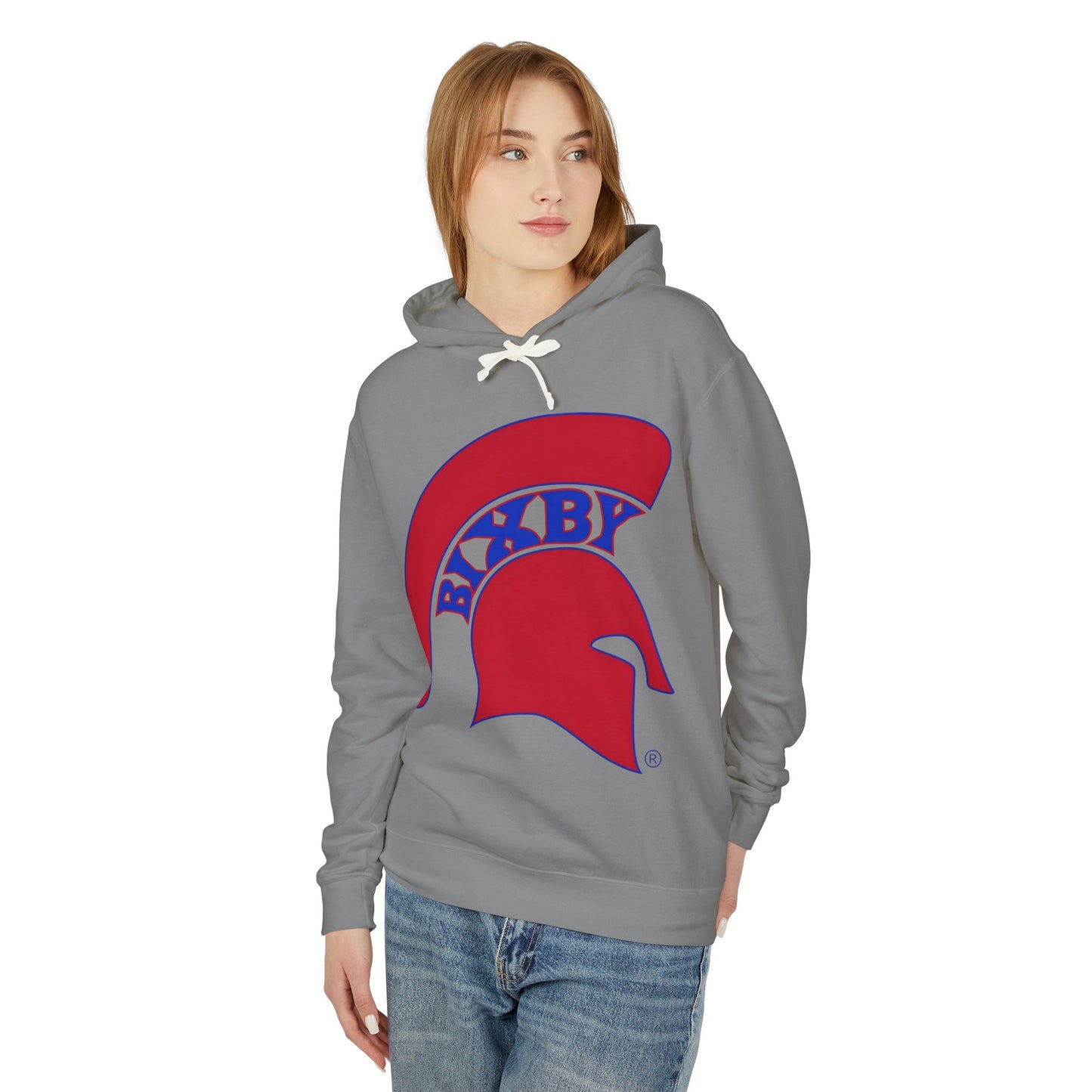 Bixby Spartan Red Logo Comfort Colors Hoodie