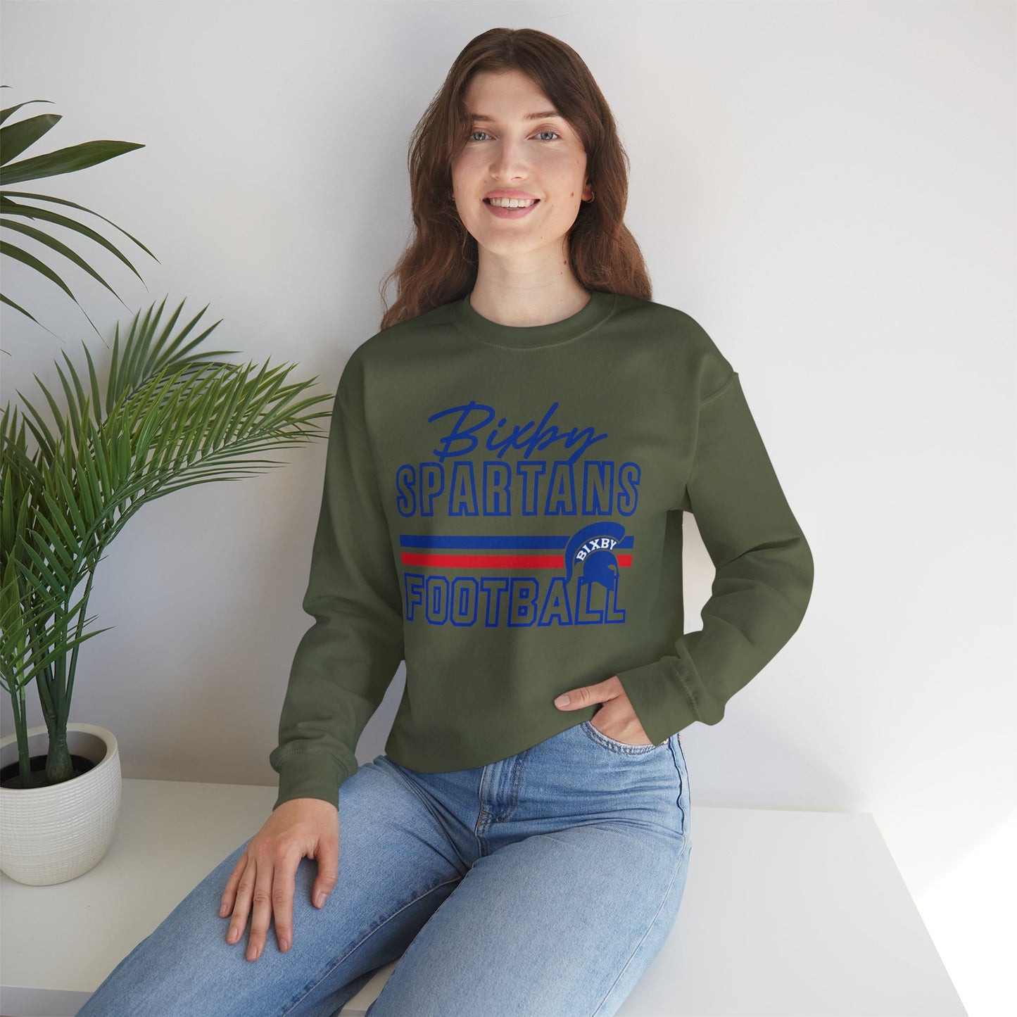 Bixby Spartans Football Gildan Sweatshirt