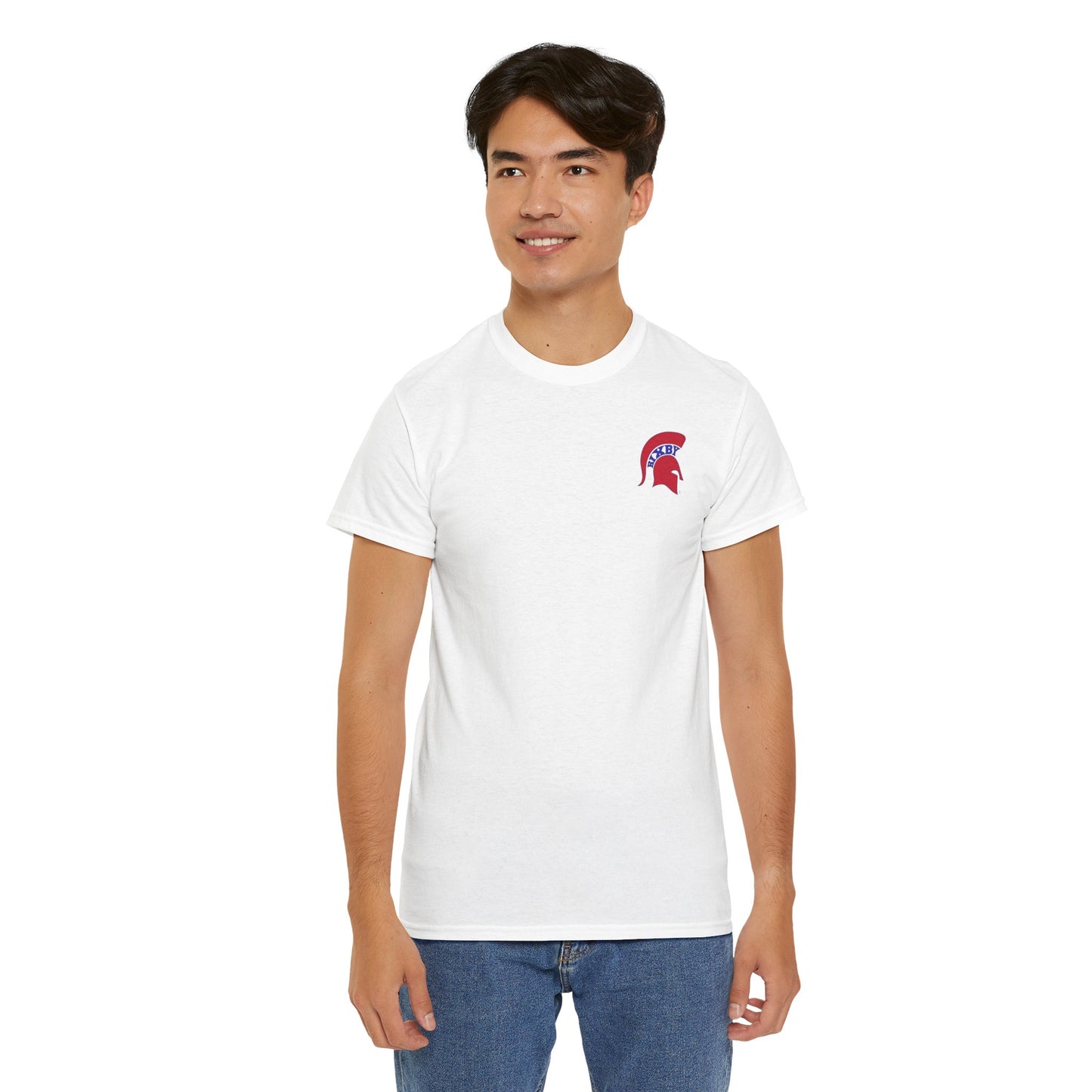 Spartan Red Logo Gildan Tee