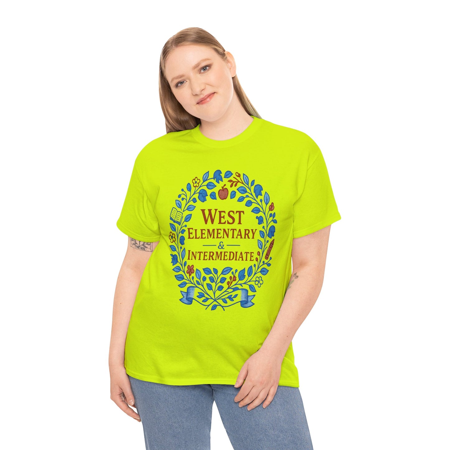 Floral West Intermediate Spartan Gildan Tee