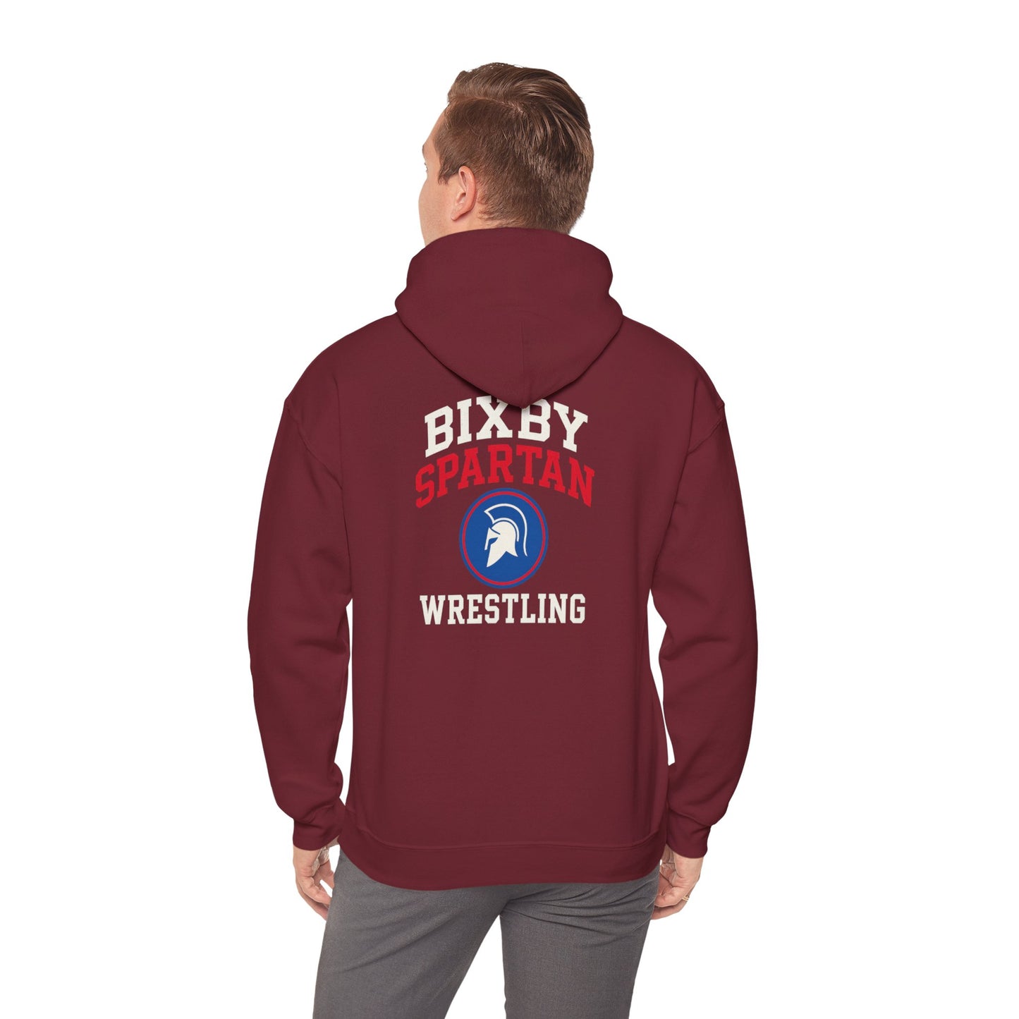 Bixby Spartan Wrestling Gildan Hoodie