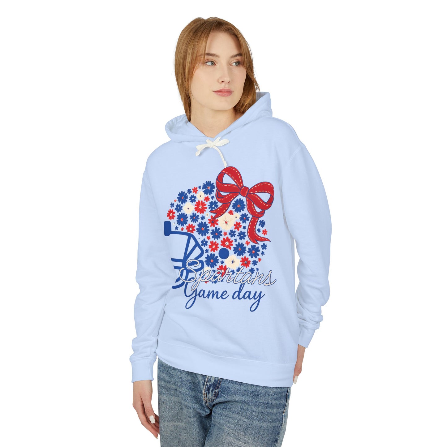 Spartans Floral Helmet Premium Comfort Colors Hoodie