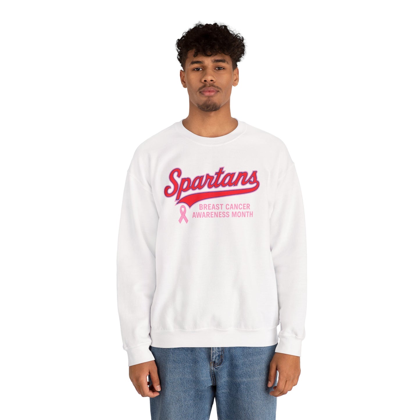 Spartans Breast Cancer Awareness Gildan Sweatshirt